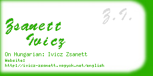 zsanett ivicz business card